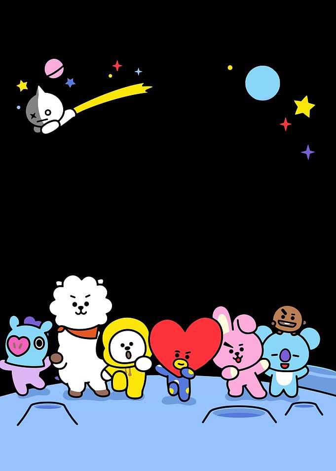 BT21 Characters in Space