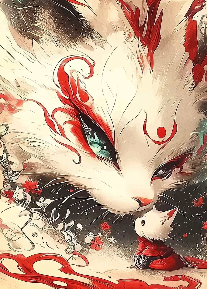 Fox Spirit and Child Digital