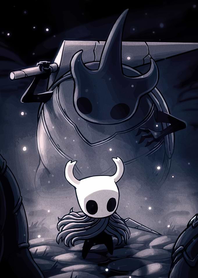 Hollow Knight and the Elderbug