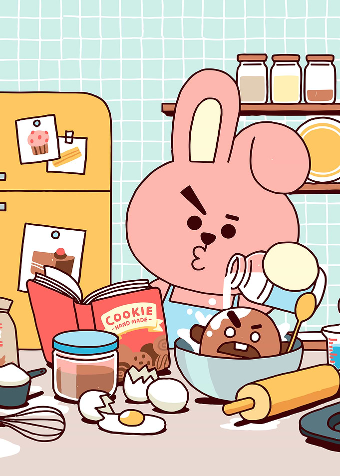 BT21 Cooky Baking Cookies