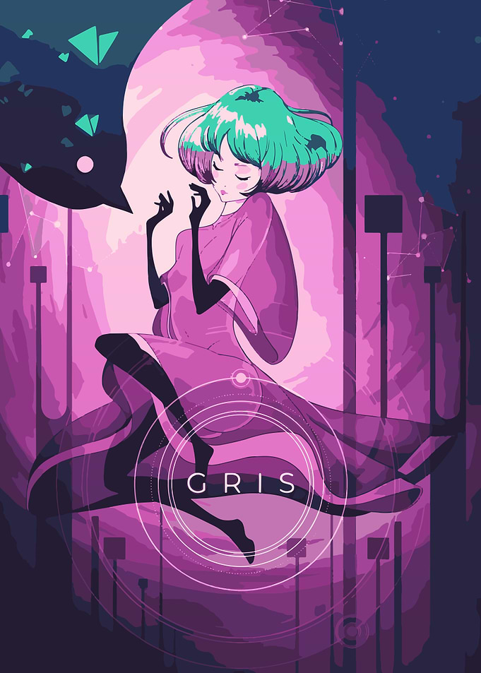 Gris Game Illustration