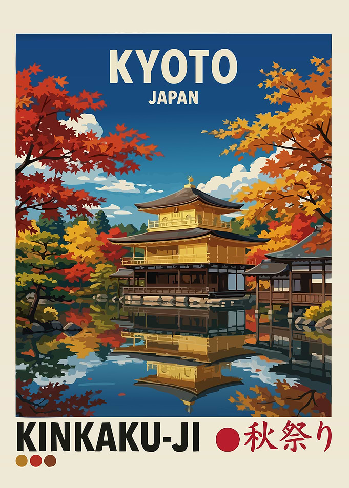 Kyoto Japan Kinkaku-ji Autumn Festival