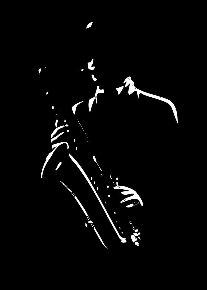 Saxophone Player Silhouette