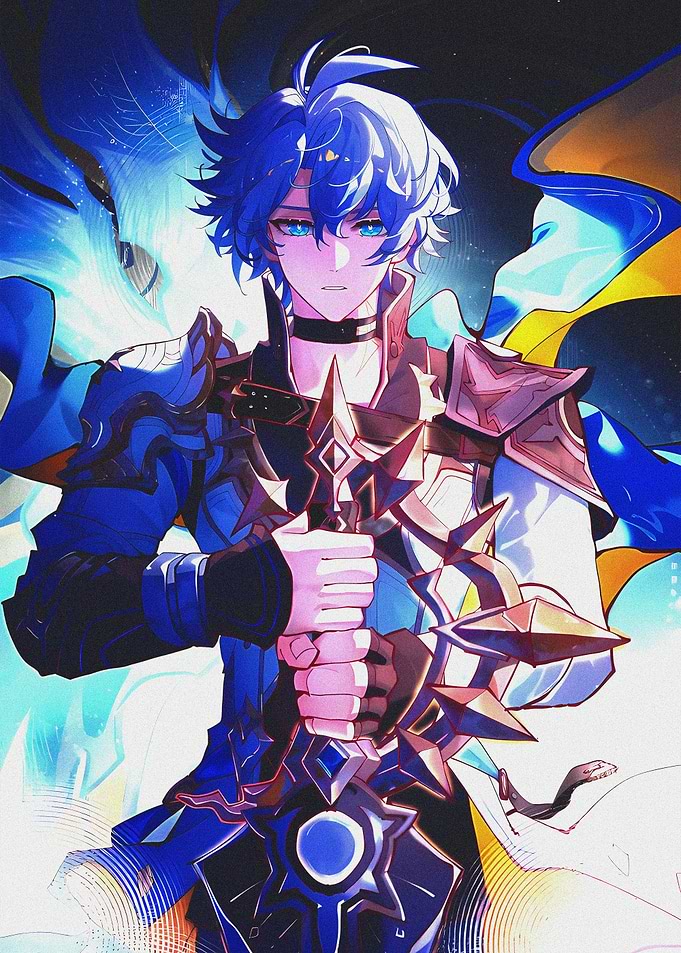 Anime Warrior with Sword