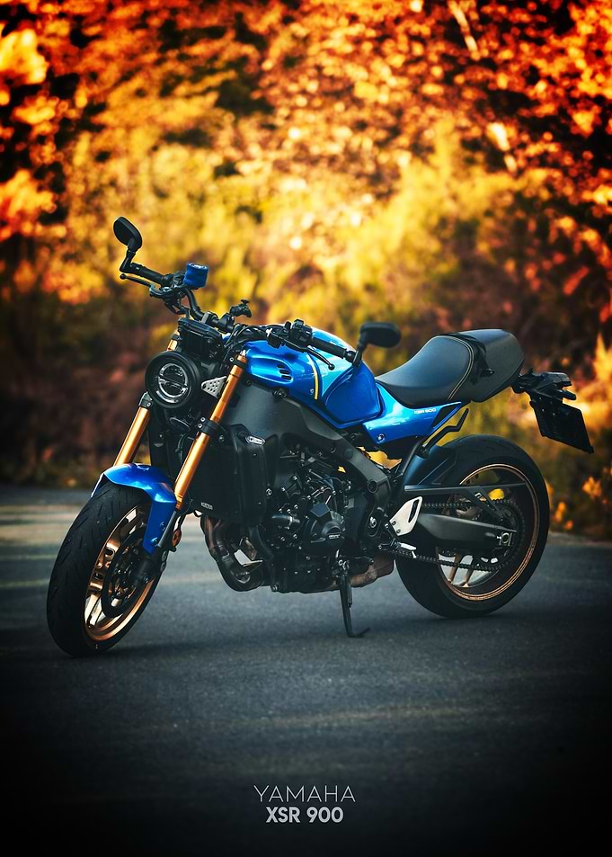 Yamaha XSR 900 Motorcycle Poster