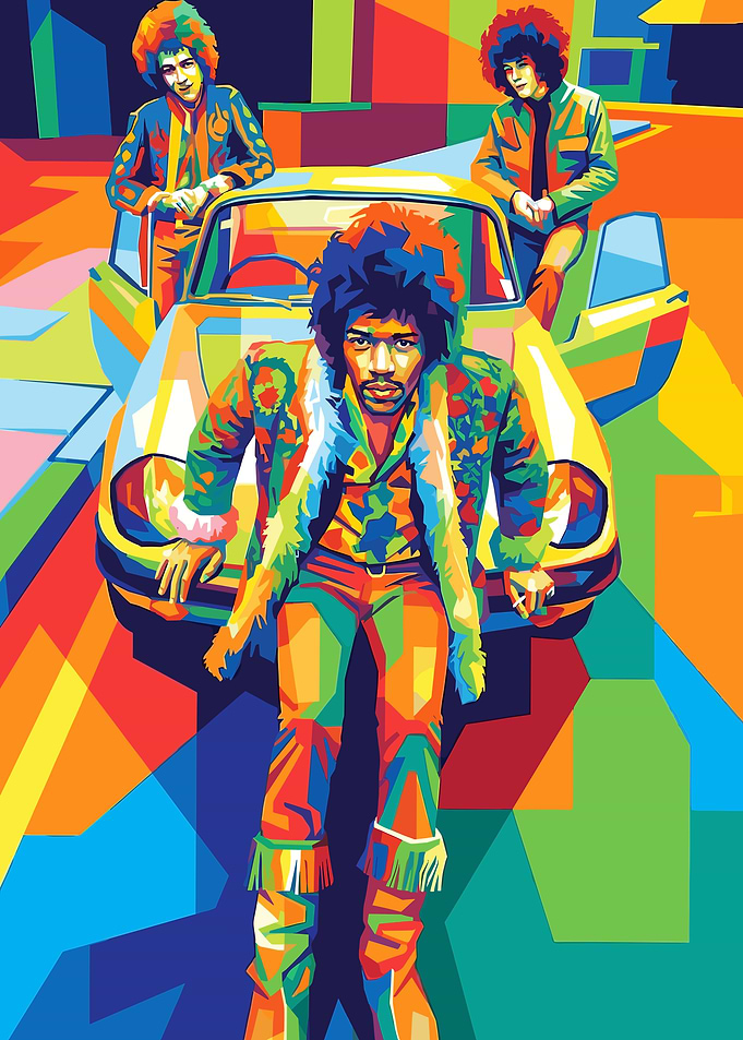 Jimi hendrix pop art