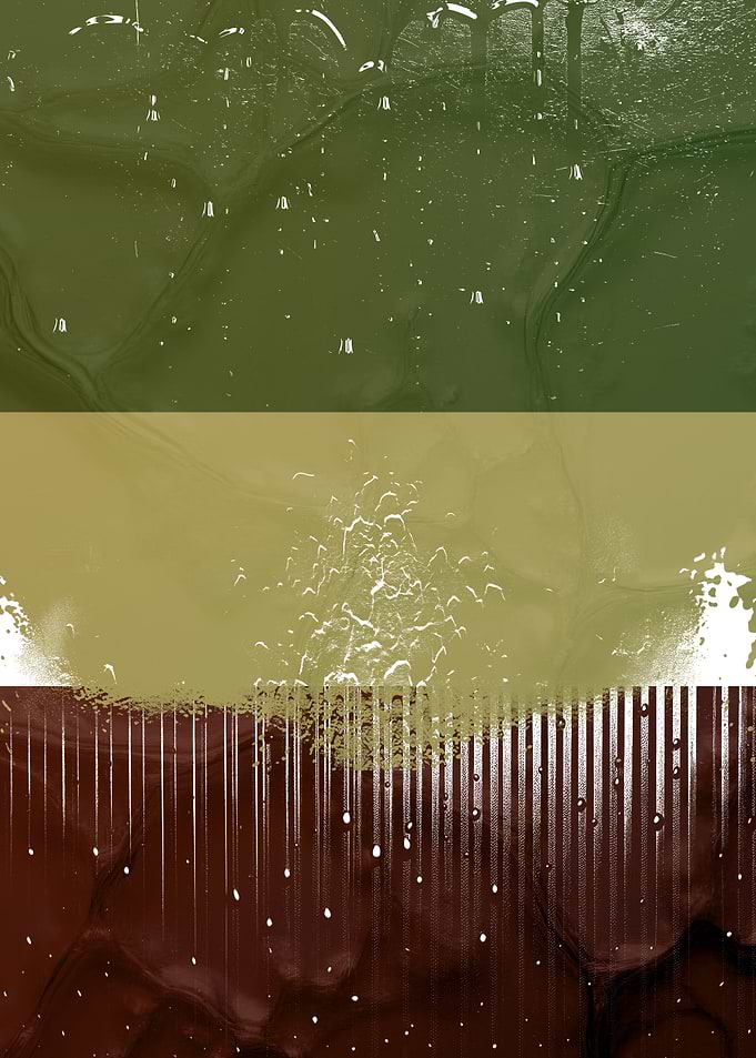 Abstract Earth Tones with White Accents