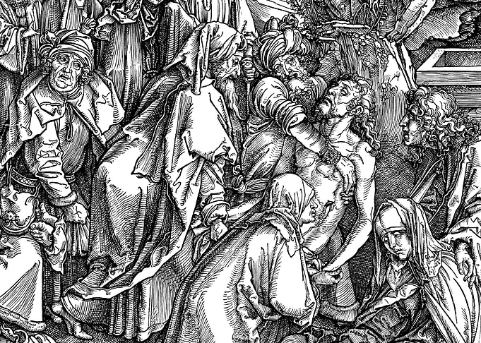 Christ's Descent from the Cross Albrecht Durer Engraving