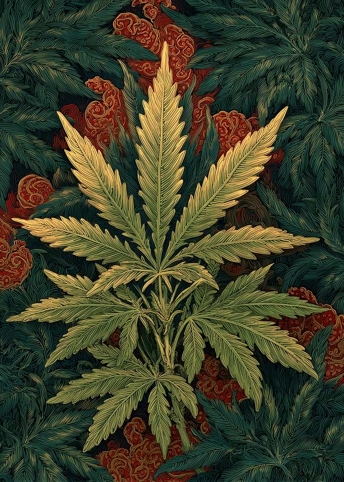 Cannabis Leaf Art