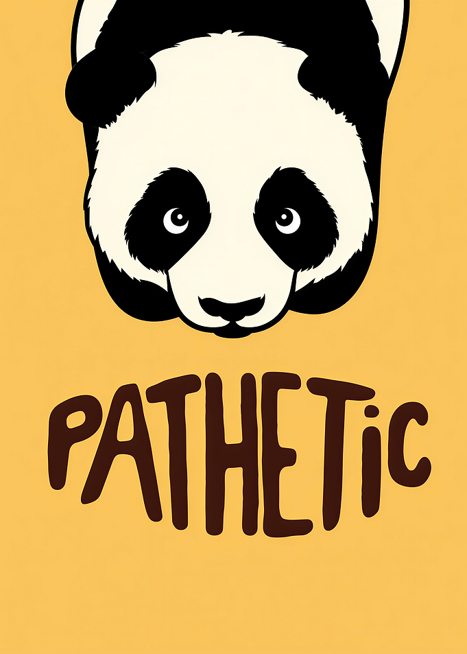 Pathetic Panda Illustration