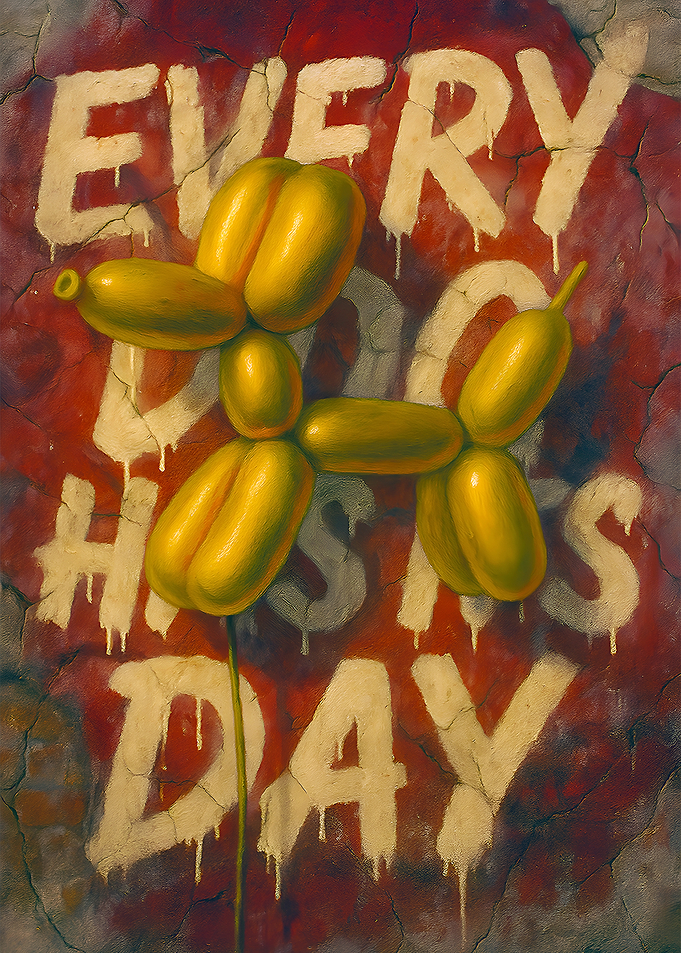 Balloon Dog Graffiti Art