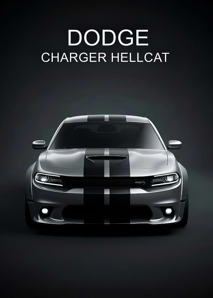 Dodge Charger Hellcat Front poster