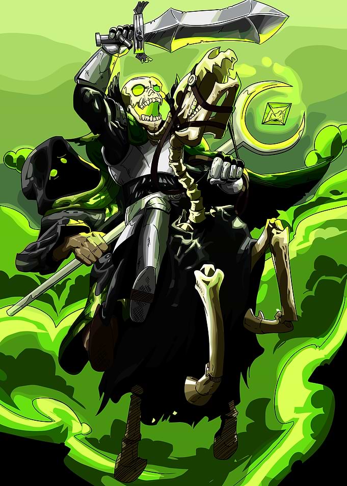 Skeletal Knight on Undead Horse