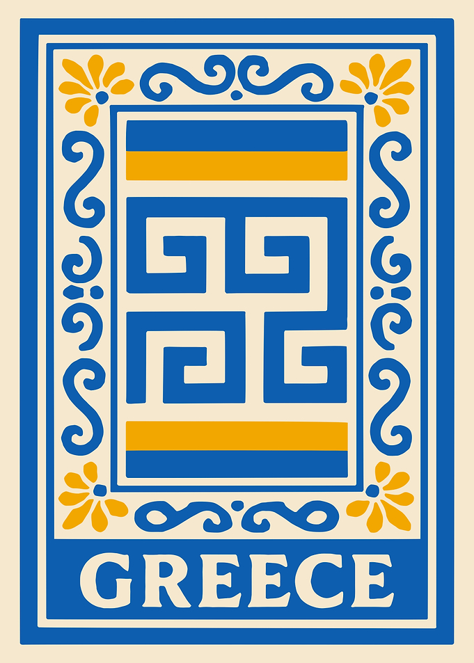 Greece Decorative Emblem
