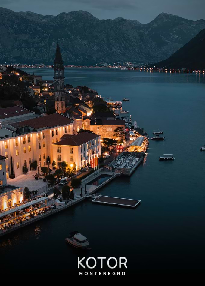Kotor Montenegro at Night