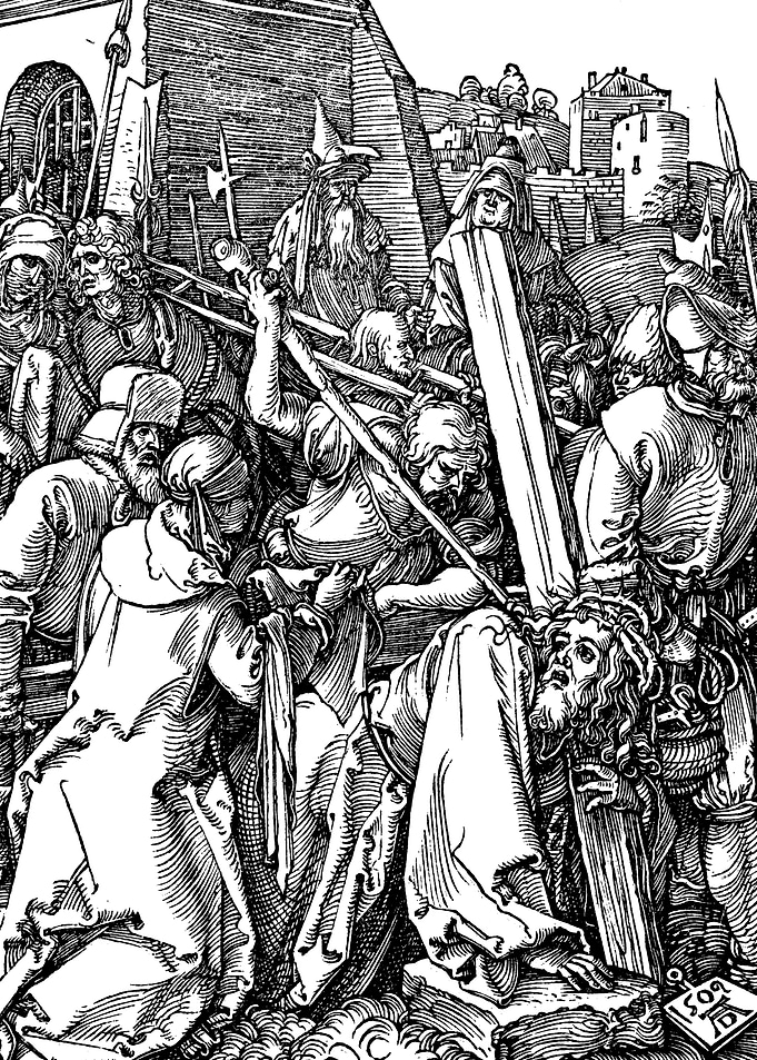 Christ Carrying the Cross Albrecht Durer Engraving