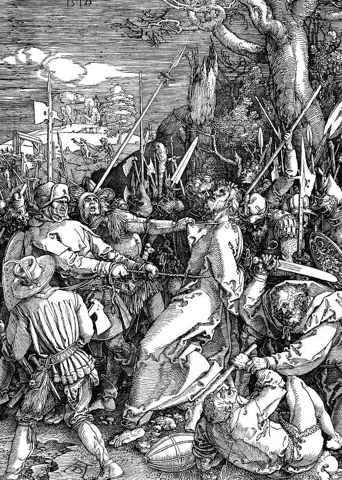 The Betrayal of Christ Albrecht Durer Engraving