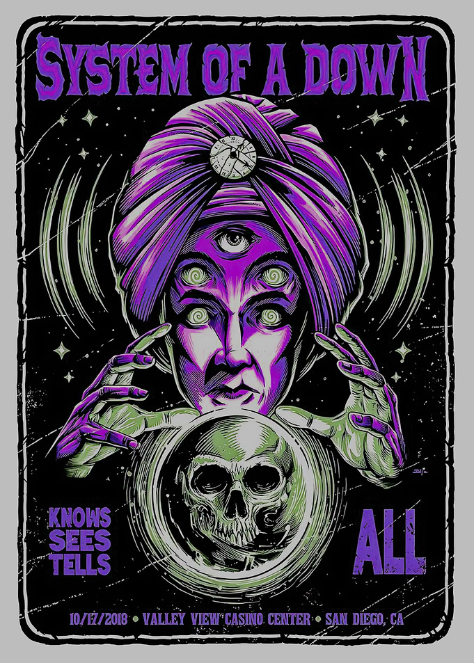 System of a Down Concert Poster