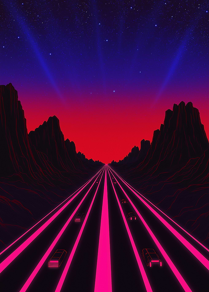 Retro Synthwave Road Trip