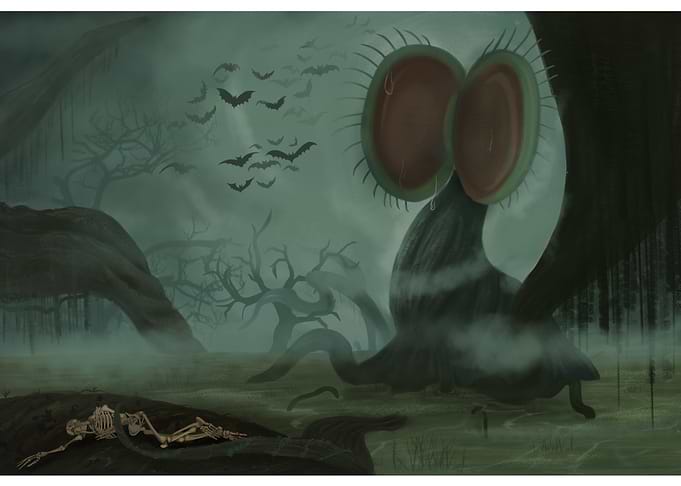 Spooky Swamp with Giant Venus Flytrap