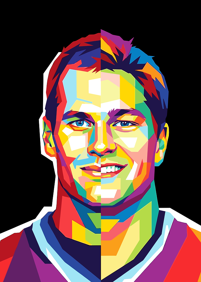 Tom Brady Pop Art Portrait