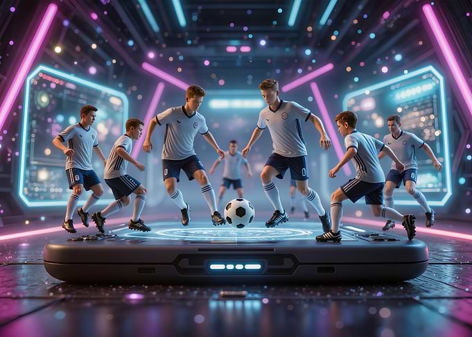 Futuristic Soccer Game on Phone