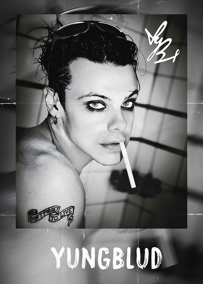 Yungblud Black and White Portrait