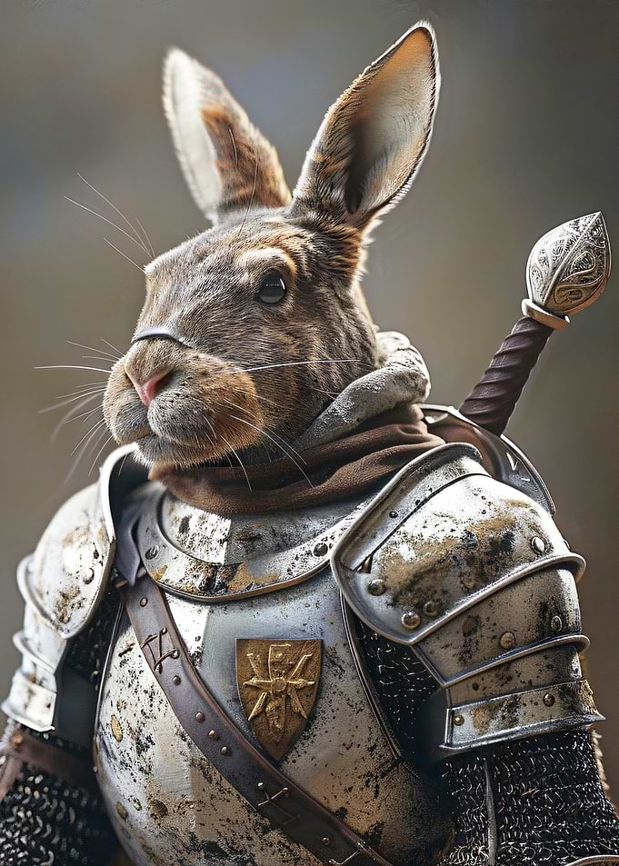 Rabbit Knight in Shining Armor