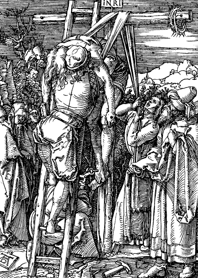 The Descent from the Cross Albrecht Durer Engraving
