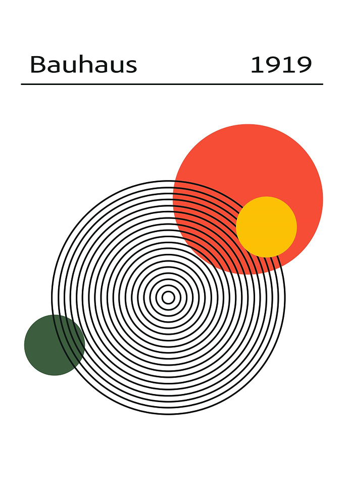 Bauhaus 1919 Abstract Geometric Art
