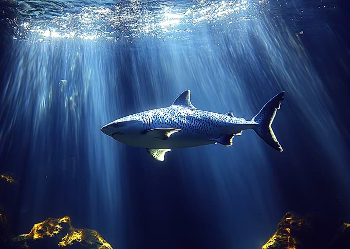 Spotted Shark Underwater