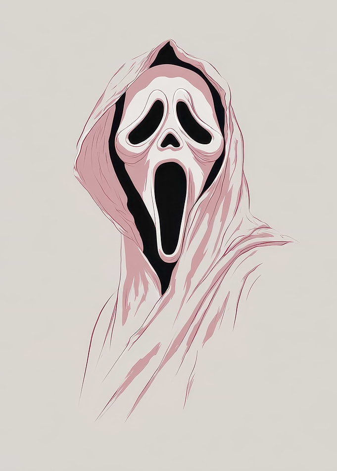 Pink Ghostface Mask