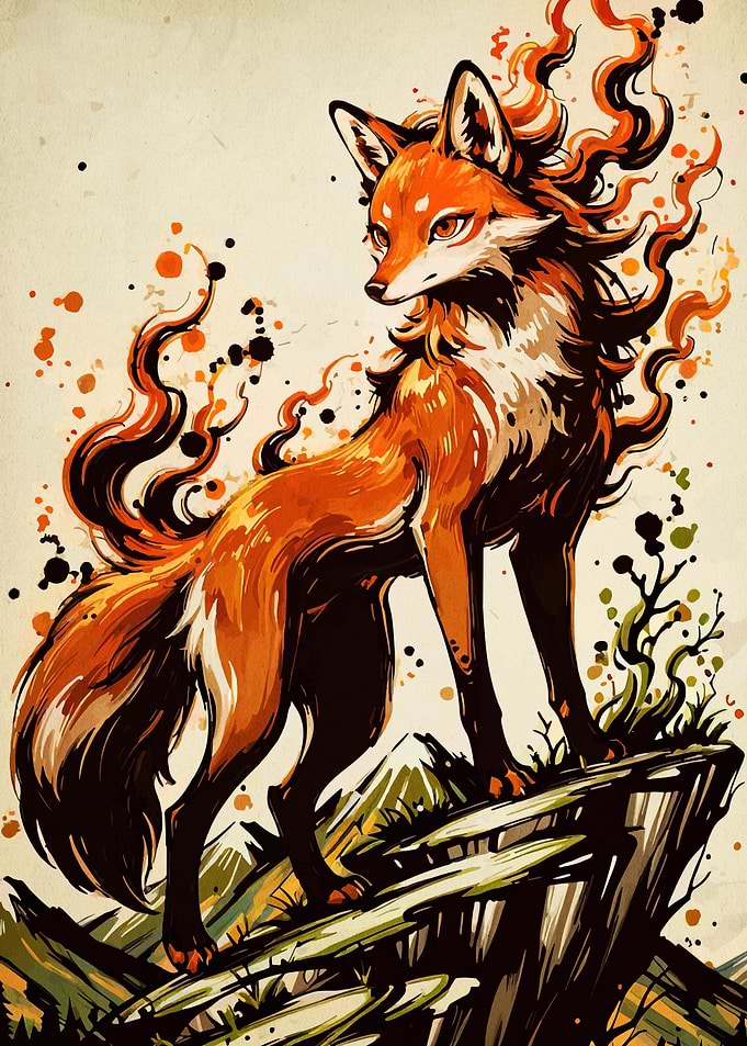 Fox on a Cliff