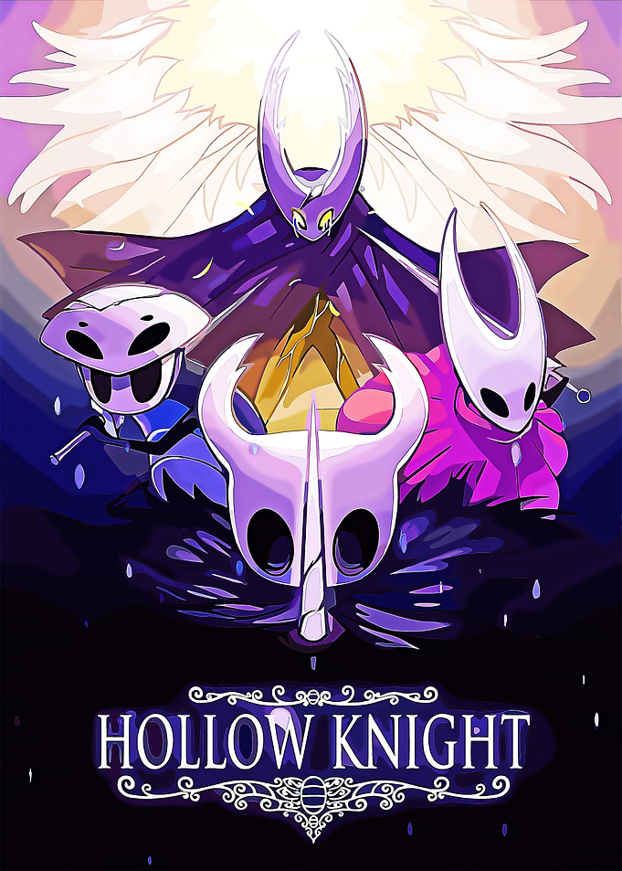 Hollow Knight characters poster