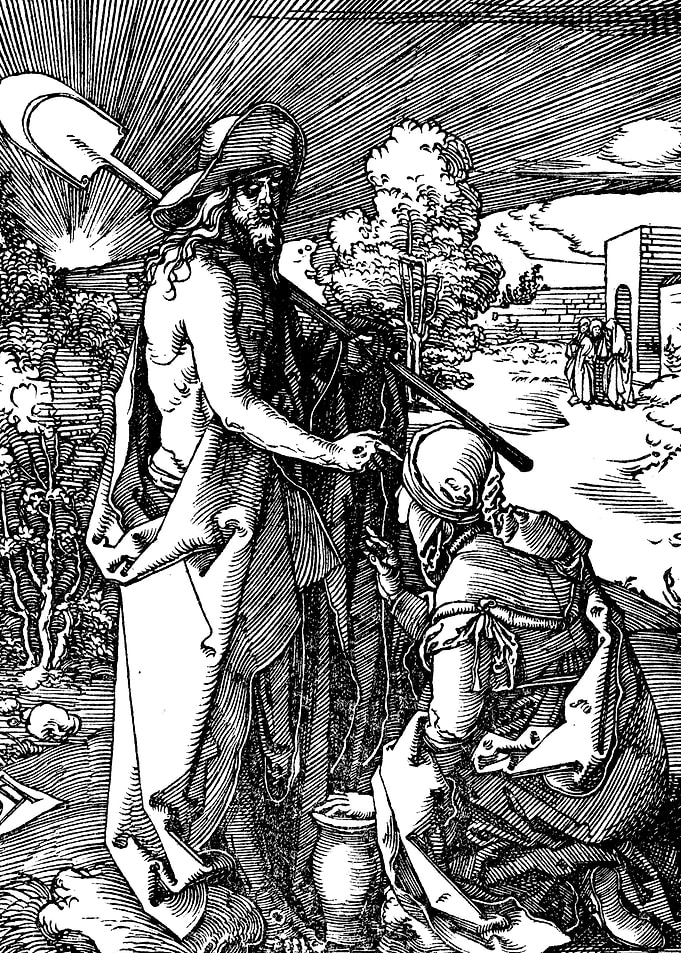 Christ Appears to Mary Magdalene Albrecht Durer Engraving