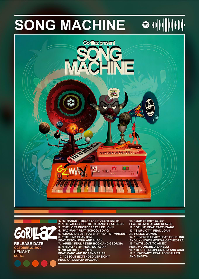 Gorillaz Song Machine Album Art