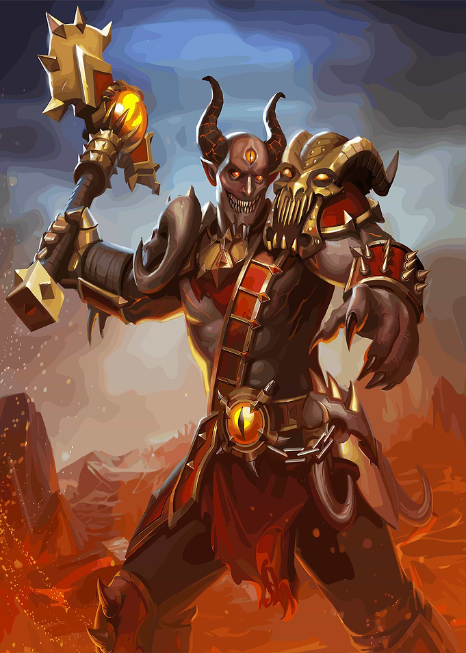 Demon Warrior with Hammer