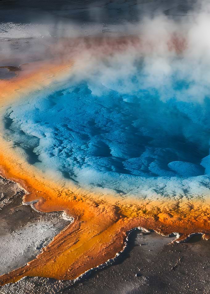 Grand Prismatic Spring Aerial View