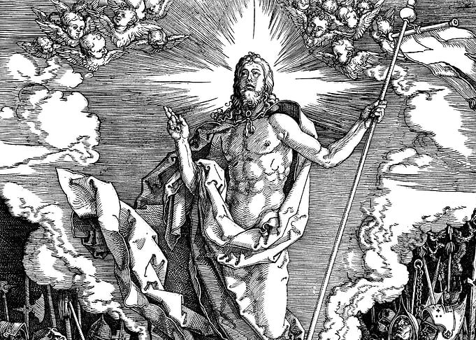 Resurrection of Christ Albrecht Durer Engraving