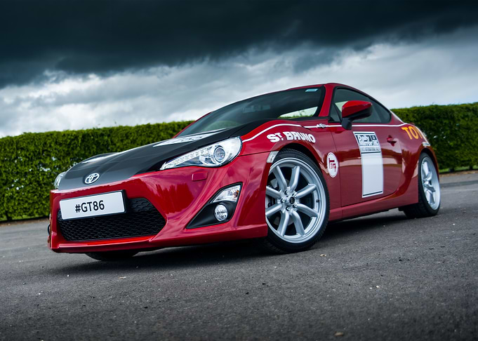 Red Toyota GT86 Racing Car