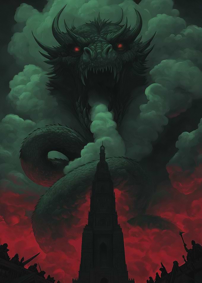 Dragon over Tower