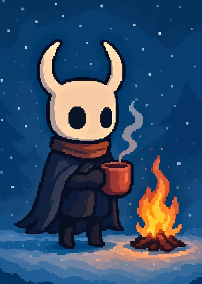 Hollow Knight by Campfire
