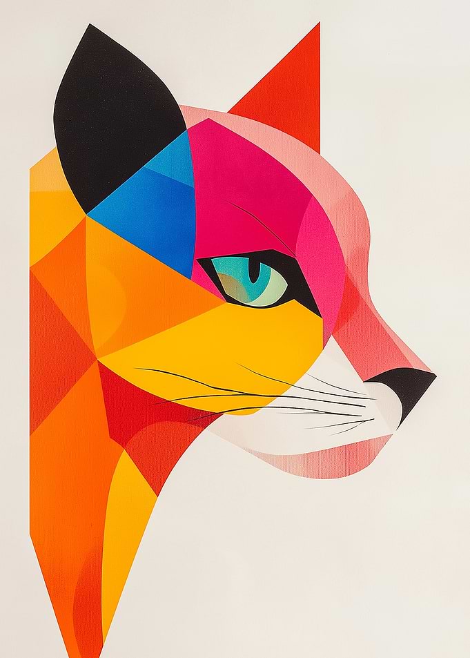 Geometric Fox Portrait