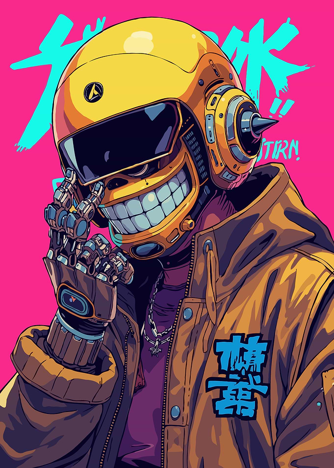 Cyberpunk Robot Fantasy