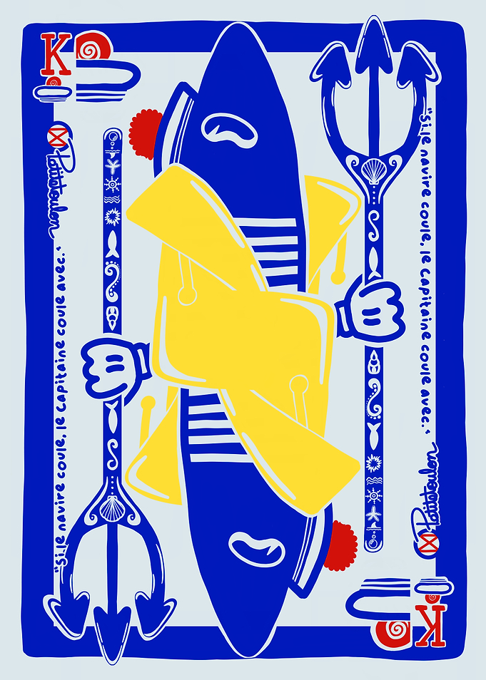 King Sardine Playing Card Nautical Theme
