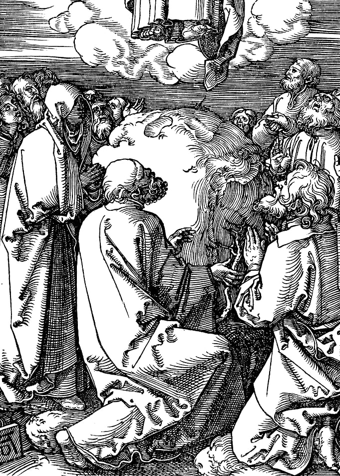 The Ascension of Christ Albrecht Durer Engraving