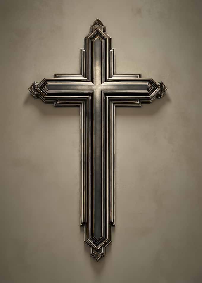 Ornate Metal Christian Cross