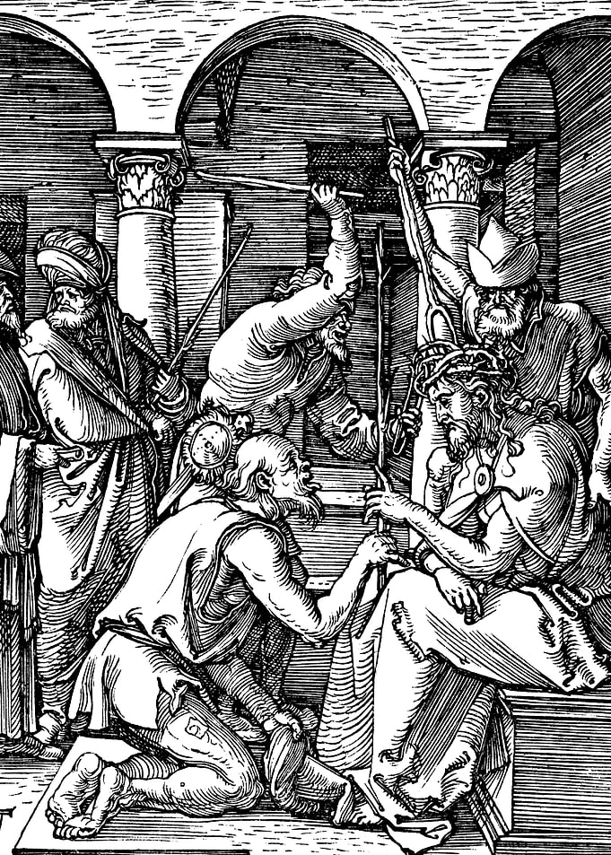 Christ Crowned with Thorns Albrecht Durer Engraving