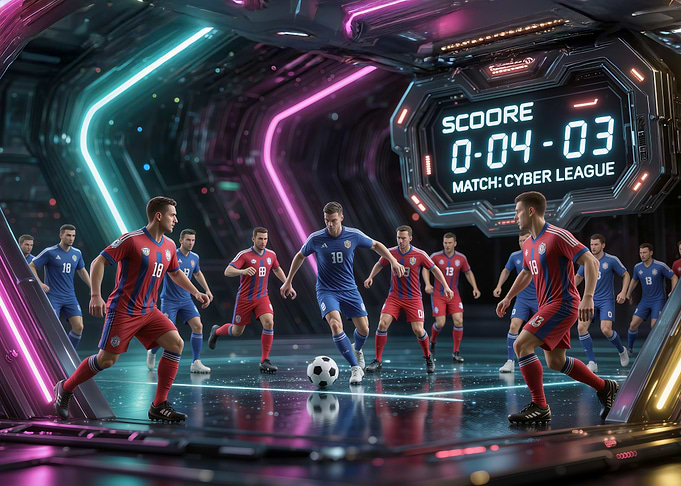 Cyber League Soccer Match