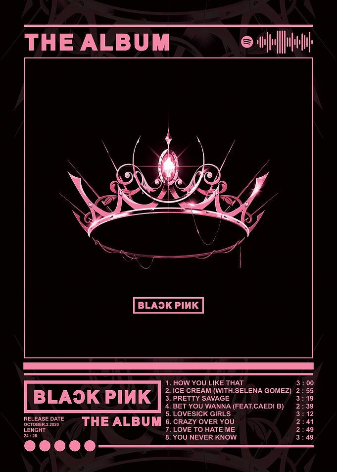 Blackpink The Album Cover Art